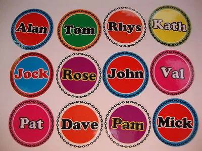  12 Crown Green  Bowls Stickers 1  Names    • £2.99