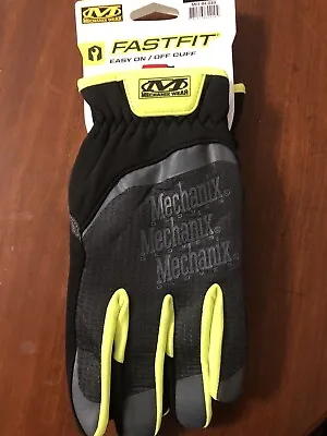 Mechanix Wear FastFit Large Black Work Gloves - MFF91-010 • $17.99