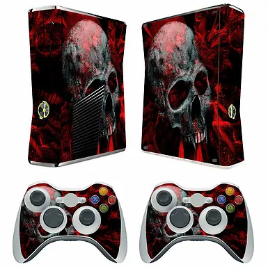 $9.99 • Buy Skull 251 Vinyl Decal Cover Skin Sticker For Xbox360 Slim And 2 Controller Skins
