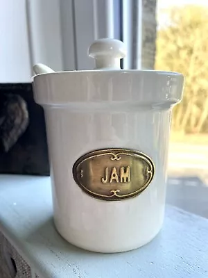 Stoneware Jam Pot With Spoon  • £10