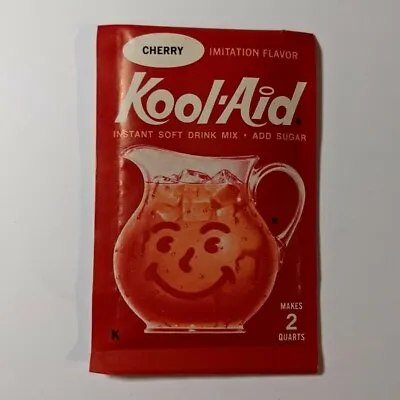 Vintage 1960s Kool-Aid Packet Unopened Sealed Cherry W Dentist Gag Tag Back • $14.97