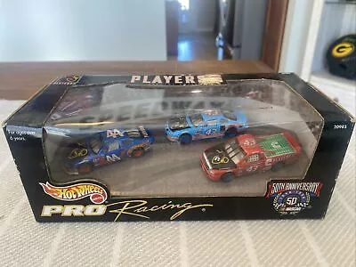 🏎️ Hot Wheels Pro Racing Players Special Edition 50th Anniversary 3 Car Set • $1.07