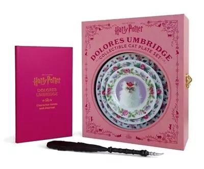 Harry Potter: Dolores Umbridge Collectible Cat Plate Set • $39.60