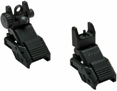 VISM Flip-Up Front & Rear Sights Set Picatinny Mount Rifle Iron Back-Up Sights • $71.99