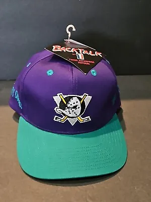 Anaheim Mighty Ducks Twins Enterprise Rare Vintage Adjustable Snapback Cap Hat  • $59.99