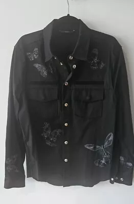 Valentino Butterfly Embroidered Utility Shirt • $550