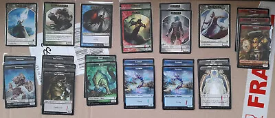 Various Multicoloured And Double-Sided Token Cards MTG Magic Full Art Mixed Sets • £1.75