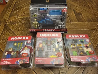 Lot Of 4 Roblox Figures NEW Jailbreak Mount Of Gods Chicken Simulator NO Codes • $39