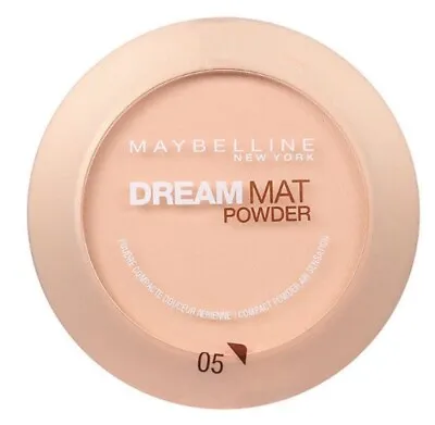 2 × Maybelline Newyork Dream Mat Compact Powder Oil Free - 05 Apricot Beige 9g • £12
