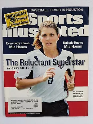 Sports Illustrated Magazine Sept 2003 Mia Hamm World Cup • $13.49