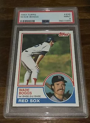 1983 Topps Wade Boggs 498 CENTERED Beauty Rookie PSA 9 MINT Red Sox • $99.99