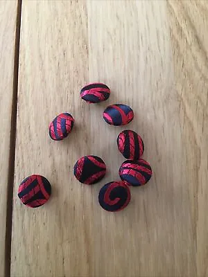 Red And Black Waistcoat Buttons Price Per Button • £1