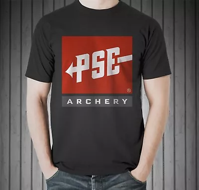 PSE Archery Compound Bow Arrow Crossbow Sport Hunting Black T-shirt Size S To 5X • $25.50