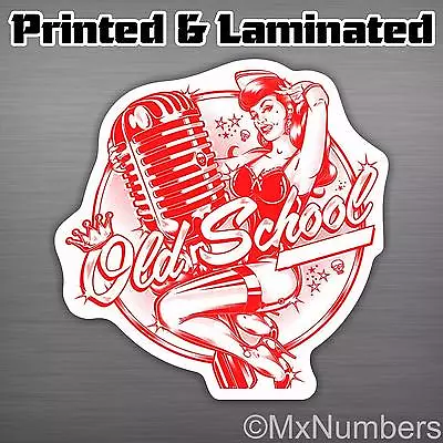 Old School Decal Sticker Pinup Sexy Girl Race Window JDM Bug Bus VW Hot Rod • $5.99