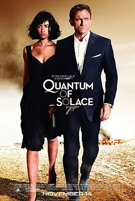 QUANTUM OF SOLACE MOVIE POSTER 2 Sided ORIGINAL FINAL 27x40 DANIEL CRAIG • $27