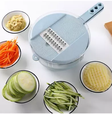 Multi-Function Mandoline Slicer With Strainer - Vegetable Cutter Kitchen Tool • $27.99