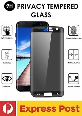 Samsung Galaxy S7 Edge Anti-Spy Privacy Tempered Glass Screen Protector 9H • $18.66