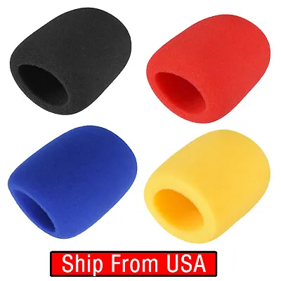 Handheld Stage Microphone Windscreen Foam Mic Cover Karaoke DJ (4 Pcs Color) • $7.99