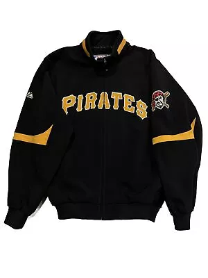 Pittsburgh Pirates MLB Majestic ThermaBase Womens XL Jacket Insulated Black Zip • $59