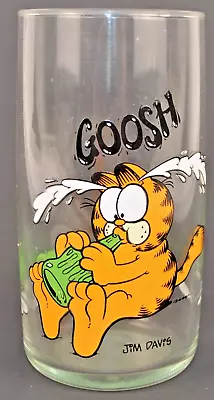 Vintage (1978) GARFIELD “GOOSH” 5” Tall Drinking Glass - Jim Davis Comics • $9