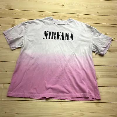 Divided H&M Pink NIrvana Short Sleeve Solid Round Neck T-Shirt Women's Size L • £19.46