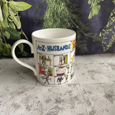 Nicola Streeten McLaggan Smith A-Z Husbands Mug Multicolour White #2 • £15.50