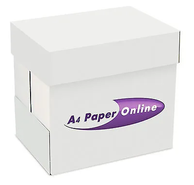 New Box (2500 Sheets 5 Reams) White A4 Paper 75GSM Photocopy & Printing Paper • £23.50