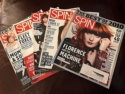 Spin Magazine 2011 Issues The Strokes Mumford Sons Florence Lykke Li Fleet Foxes • $4.99