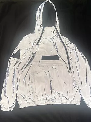 Members Only Jacket  Silver Reflective Space Suit Large  NASA Collab • $80