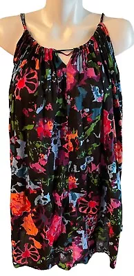 Thakoon For Target Sundress Women's Size XS Drawstring Neckline Ties Back Black • $14