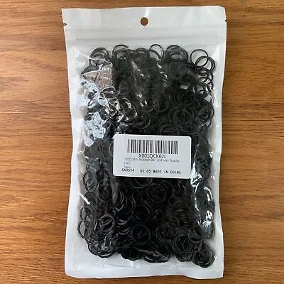 1000 Pc Mini Rubber Bands (Black) For Dreads Children’s Hair • $3.45