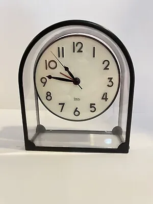 Vtg. Michael Graves Memphis Alarm Clear Plastic W Metal Frame Clock Great Design • $48