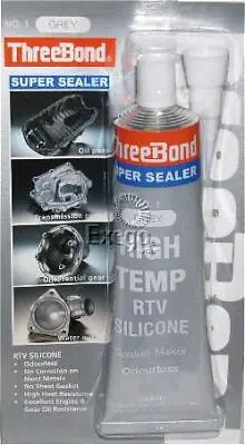 $15.71 • Buy ThreeBond High Temp RTV Silicone Liquid Gasket Grey 85g SS1-85BP