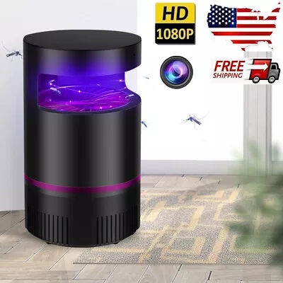 Mosquito Killer Lamp Hidden Camera 1080P HD Motion Detection Security Nanny Cam • $54.27