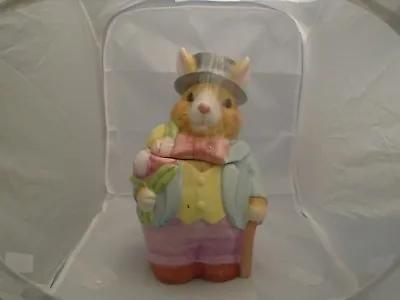 Heartfelt Kitchen Mr. Rabbit Ceramic Cookie Jar Suit And Top Hat • $33.99