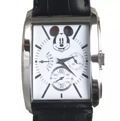 Disney  Mens Mickey Mouse Watch! Very Large! Three Dial Mickey Watch! New! • $75