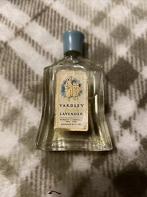 Vintage Yardley English LAVENDER Perfume 1/2 Fl. Ozs. Vintage 1950's (Not Full) • $50