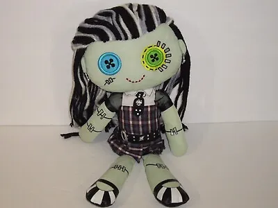 2013 Monster High 18  Frankie Stein Fabric Stuffed Rag Doll Yarn Hair Super Cool • $25.75
