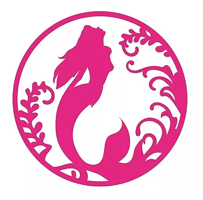 Under The Sea Mermaid Pink Vinyl Decal Car Truck Win Laptop Tablet Tumbler Mug • $4.20