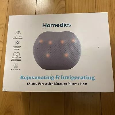 Homedics Rejuvenating & Invigorating Shiatsu Percussion Massage Pillow & Heat • £19.95