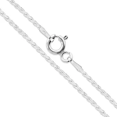 20  Sterling Silver Necklace Shiny Italian Rope Chain Pure 925 Italy Wholesale • $10.99