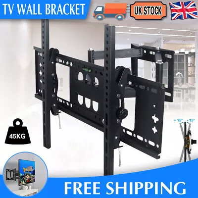 TV Wall Mount Bracket Tilt Swivel Swing Arm 32/40/43/47/50/55/60/70 Inch • £25.44