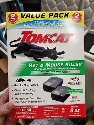 TOMCATRat And Mouse Killer Disposable Station Value Pack With 2-Disposable Bait • $14.99