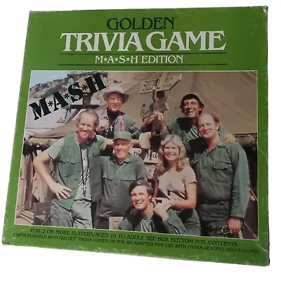 Vintage Mash Golden Trivia Card Game Original 1984 Edition M*A*S*H (READ) • $19.90