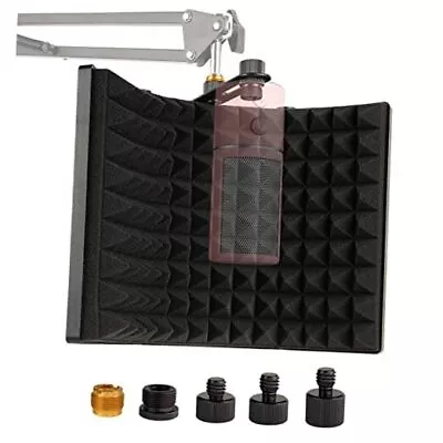 Microphone Isolation Shield Foldable Mic Sound Absorbing Foam Acoustic Foam • $46.17