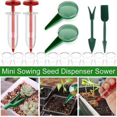 16Pcs Mini Sowing Seed Dispenser Sower Set Manual Handheld Seed Spreader BibfB • £10.91