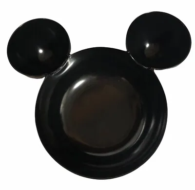 Disney Black Mickey Mouse Ears Melamine Chip & Dip Bowl Lg Zak Designs Pre-owned • $13.79