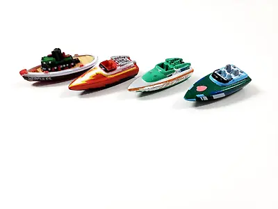 Vintage 1980s Micro Machines Galoob Lot Of 4 Speed Boats • $18.95