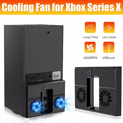 USB Cooling Fan Vertical Stand For Xbox Series X Game Console Cooler Accessories • $13.98