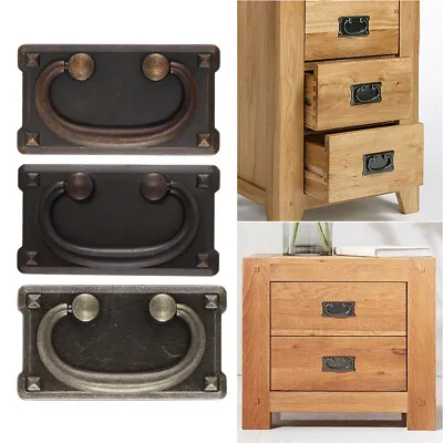 4/8PCS Retro Metal Cabinet Knob Drawer Door Pull Handles For Cupboard Furniture • £6.94